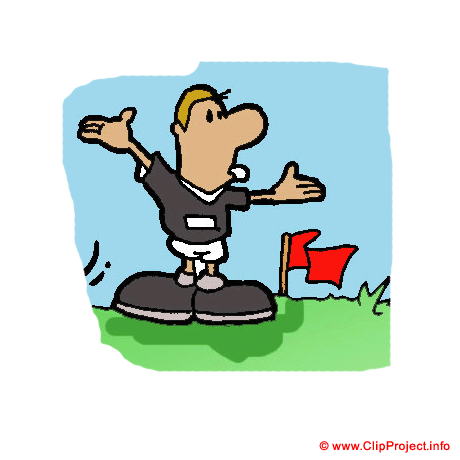 Fußballschiri Cartoon-Clipart-Image